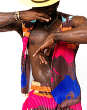 Load image into Gallery viewer, Costa Rica Pleated Vest Set : Ship JUNE 16TH 2024 { Limited restock }
